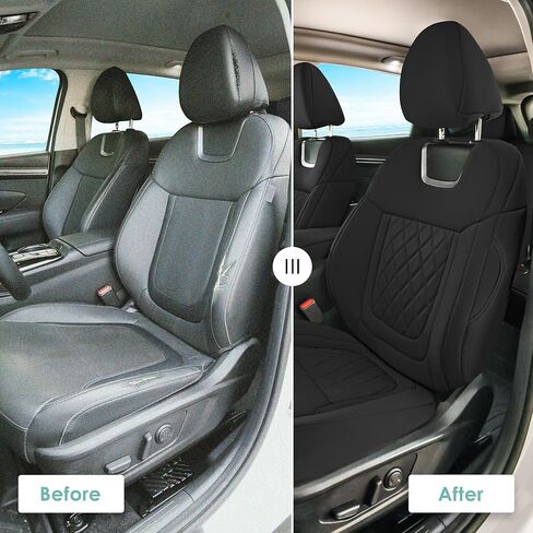 مجموعة FH Group Custom Fit Pat Covers تتوافق مع 2022-2024 Hyundai Tucson ، غطاء المقعد مجموعة كاملة لغطاء مقعد سيارات الدفع الرباعي 5 مقاعد ، والنيوبرين الأسود الفائق ، وملحقات الوسادة الهوائية ، وملحقات Hyundai in Saudi Arabia