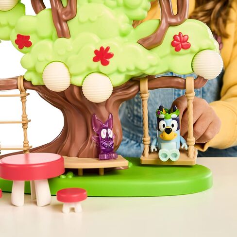 تشمل Bluey Mini Playsets و Turtleboy Playground Playset ، شخصية Bingo ذات العيون الواسعة وسلحفاة ، Swing & Spin معًا على الملعب in Kuwait
