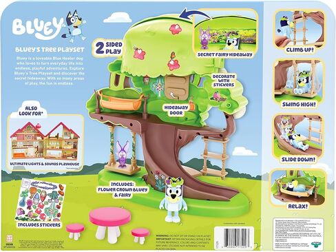 تشمل Bluey Mini Playsets و Turtleboy Playground Playset ، شخصية Bingo ذات العيون الواسعة وسلحفاة ، Swing & Spin معًا على الملعب in Kuwait