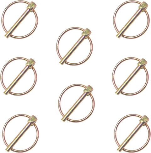 8pcs 7/16 "Lynch pin orgortment kit pins pins linch pins 3 point dinist dins for tractors tructs trucks for mowers m-128-8 pcs in Kuwait