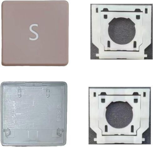 Replacement S Keycap Keys and Hinges Compatible for Surface Laptop 3/4/5 13.5/15inch 1867 1868 1872 1873 1950 1951 1952 1953 Keyboard S Key Cap (Black) in Kuwait
