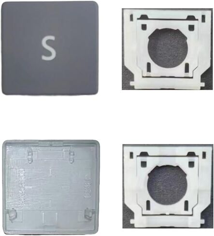استبدال مفاتيح Keycap ومفصلات متوافقة مع الكمبيوتر المحمول السطحي 3/4/5 13.5/15inch 1867 1868 1872 1873 1950 1951 1952 1953 لوحة المفاتيح S CAP (Black) in Kuwait