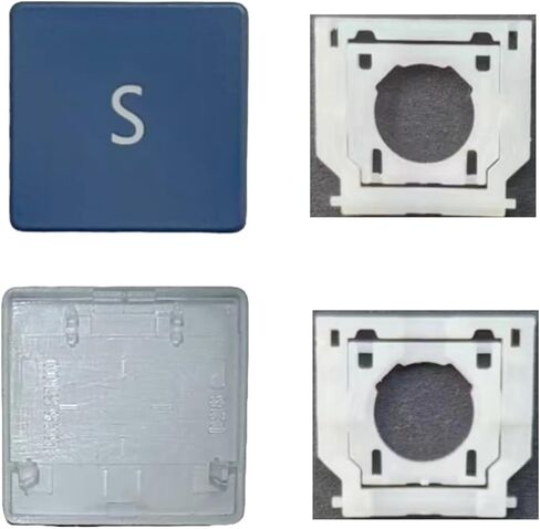 استبدال مفاتيح Keycap ومفصلات متوافقة مع الكمبيوتر المحمول السطحي 3/4/5 13.5/15inch 1867 1868 1872 1873 1950 1951 1952 1953 لوحة المفاتيح S CAP (Black) in Kuwait