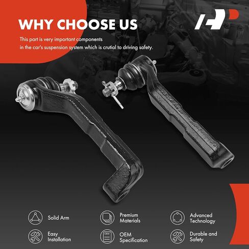 A-Premium 2 x Front Outer Tie Rod Ends, Compatible with Dodge Charger 2007-2010, Magnum 2005-2008 & Chrysler 300 2005-2010, AWD in Saudi Arabia