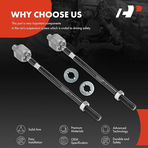 A-Premium 2 x Front Inner Tie Rod Ends, Compatible with Nissan X Trail 2005-2006 in Saudi Arabia