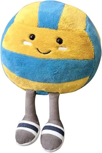 Cute Volleyball Plush Volleyball Gift Stuff Soft Sports Throw Pillow in Saudi Arabia