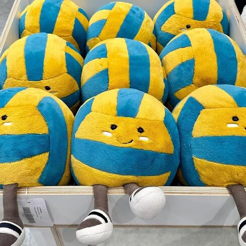 Cute Volleyball Plush Volleyball Gift Stuff Soft Sports Throw Pillow in Saudi Arabia