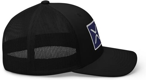 XRP USA Flag Presidered Bill Bill Trucker HAT MID CROWN COMPLE REPPLE CLEPTO CAP in Kuwait