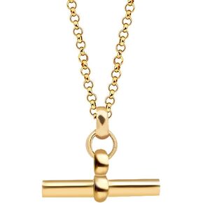 LECALLA 925 Sterling Silver T-BAR NETLACE | تبديل قلادات للنساء | مجموعة قلادة السلسلة البسيطة للنساء | هدايا مجوهرات القلادة الفضية للزوجة ، أمي ، صديقة in Kuwait