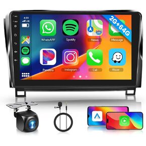 [2G 64G ] ستيريو سيارة Android لسيارة Toyota Tundra 2007-2013 Sequoia 2008-2019 مع Carplay Android Auto، شاشة لمس 10.1 بوصة راديو السيارة بلوتوث GPS واي فاي كاميرا FM مشغل السيارة in Kuwait