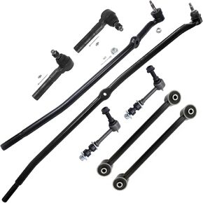 Detroit Axle - 8pc 4WD Front End Kit for 2006-2008 Dodge Ram 2500 3500, 2 Lower Control Arms 2 Sway Bar End Links 4 Outer Inner Tie Rod Ends 2007 Replacement in Saudi Arabia