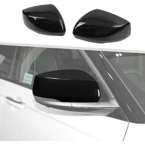 JIMEN FIT لجيب جراند شيروكي 2021-2024 ، 2PCS CAPS SIDE DOOR Mirror Cover Cover Trim (Black) in Saudi Arabia