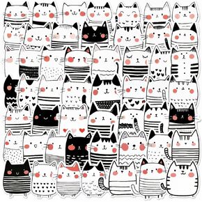 Funny Bunny Stickers 50Pcs Cute Rabbit Rainbow Stickers for Water Bottle Vinyl Decals Waterproof Laptop Luggage Computer Scrapbooking Decorative Decals for Teens in Kuwait