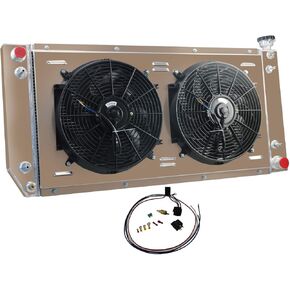 ALLOYWORKS 4 Row Aluminum Radiator+Shroud Fan+Relay For 1989-1999 Chevy C/K Series 1500 2500 3500 / GMC in Saudi Arabia