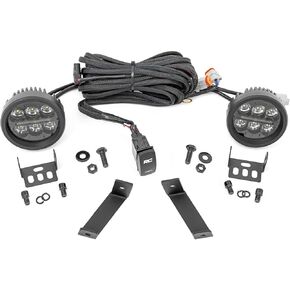 Rough Country 3.5" LED Ditch Light Kit for 2014-2021 Jeep Cherokee KL - 70083 in Saudi Arabia