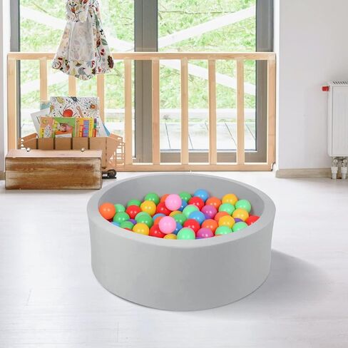 حفرة كرة رغوة صغيرة للذاكرة للأطفال ، حفرة كرة مستديرة للكرة الناعمة للعب الصغار (لا يتم تضمين الكرات) in Kuwait