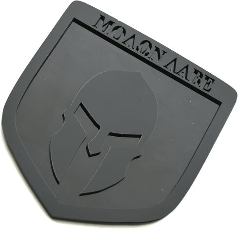 1x الباب الخلفي Molon Labe Emblem Car Badge 3D ملصق ملصق متوافق مع 2009-2018 RAM 1500 2500 3500 (أسود أبيض) in Kuwait