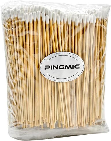 500PCS Gun Cleaning Swabs in Storage Box - Lint Free Pistol Cleaning Swabs - Gun Cleaning Cotton Swab with Bamboo Handle - Highly Absorbent Gun Cleaning Supplies Swabs for Precision Cleaning, Applying in Kuwait