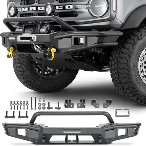 Carnivore Full Width Front Pumper - Fits Ford Bronco 2021-2023 - Modular ، Winch te to 12،000 lbs in Kuwait