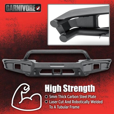 Carnivore Full Width Front Pumper - Fits Ford Bronco 2021-2023 - Modular ، Winch te to 12،000 lbs in Kuwait