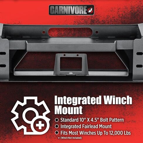 Carnivore Full Width Front Pumper - Fits Ford Bronco 2021-2023 - Modular ، Winch te to 12،000 lbs in Kuwait
