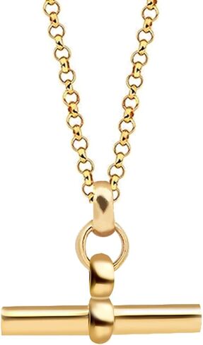 LECALLA 925 Sterling Silver T-BAR NETLACE | تبديل قلادات للنساء | مجموعة قلادة السلسلة البسيطة للنساء | هدايا مجوهرات القلادة الفضية للزوجة ، أمي ، صديقة in Kuwait