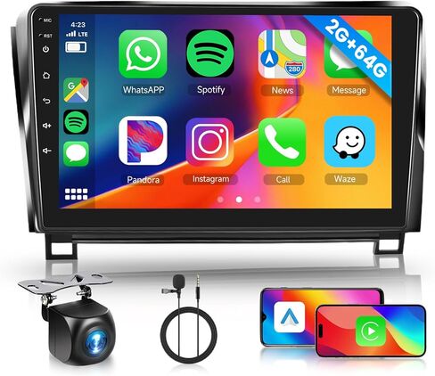 [2G 64G ] ستيريو سيارة Android لسيارة Toyota Tundra 2007-2013 Sequoia 2008-2019 مع Carplay Android Auto، شاشة لمس 10.1 بوصة راديو السيارة بلوتوث GPS واي فاي كاميرا FM مشغل السيارة in Kuwait