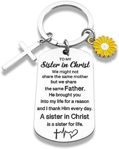 أخت مسيحية الكفاة الرئيسية الهدايا الدينية لأخته في المسيح الهدايا النسائية الملهمة لأفضل صديق لها شقيقات الصداقة عيد ميلاد عيد ميلاد in Kuwait