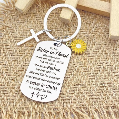 أخت مسيحية الكفاة الرئيسية الهدايا الدينية لأخته في المسيح الهدايا النسائية الملهمة لأفضل صديق لها شقيقات الصداقة عيد ميلاد عيد ميلاد in Kuwait