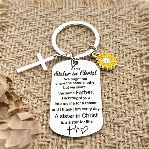 أخت مسيحية الكفاة الرئيسية الهدايا الدينية لأخته في المسيح الهدايا النسائية الملهمة لأفضل صديق لها شقيقات الصداقة عيد ميلاد عيد ميلاد in Kuwait