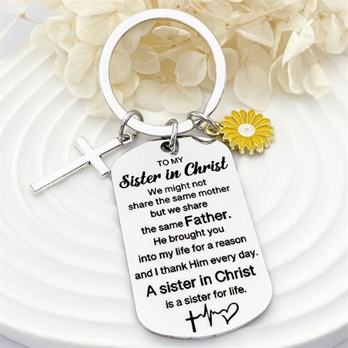 أخت مسيحية الكفاة الرئيسية الهدايا الدينية لأخته في المسيح الهدايا النسائية الملهمة لأفضل صديق لها شقيقات الصداقة عيد ميلاد عيد ميلاد in Kuwait