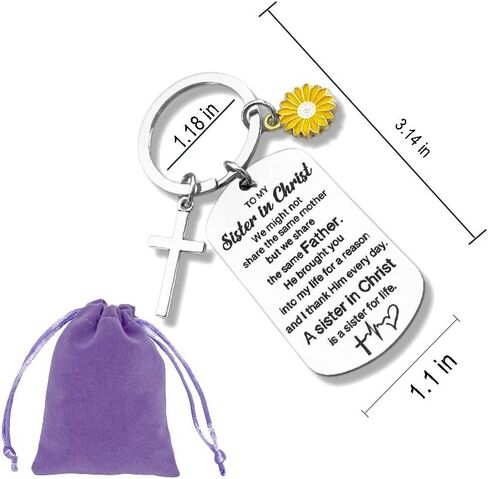 أخت مسيحية الكفاة الرئيسية الهدايا الدينية لأخته في المسيح الهدايا النسائية الملهمة لأفضل صديق لها شقيقات الصداقة عيد ميلاد عيد ميلاد in Kuwait