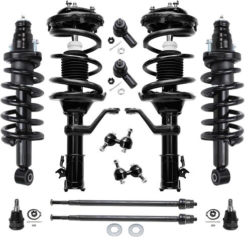 Detroit Axle-Front 12pc Stemention Kit for 2002-2006 Honda CR-V 2003 2004 2005 ، 4 Struts Struts Ready Struts 2 Links 2 Links 2 Lower Ball Points 4 INNER و OUTER TIE RODS in Saudi Arabia