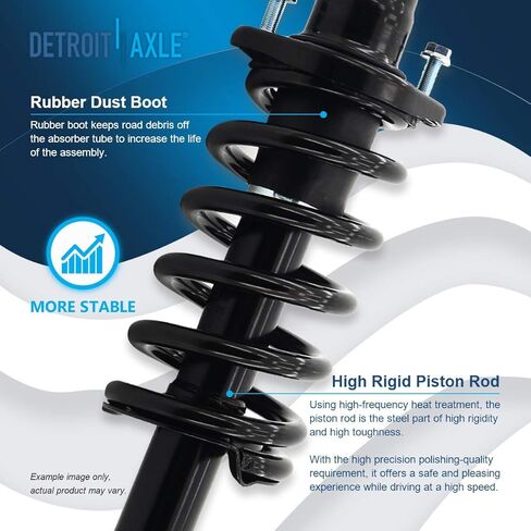 Detroit Axle-Front 12pc Stemention Kit for 2002-2006 Honda CR-V 2003 2004 2005 ، 4 Struts Struts Ready Struts 2 Links 2 Links 2 Lower Ball Points 4 INNER و OUTER TIE RODS in Saudi Arabia