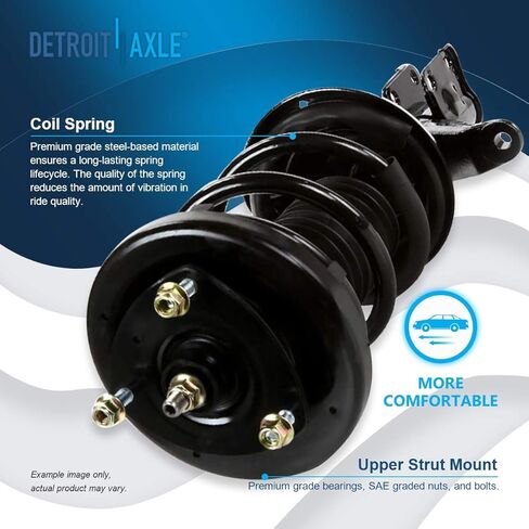 Detroit Axle-Front 12pc Stemention Kit for 2002-2006 Honda CR-V 2003 2004 2005 ، 4 Struts Struts Ready Struts 2 Links 2 Links 2 Lower Ball Points 4 INNER و OUTER TIE RODS in Saudi Arabia