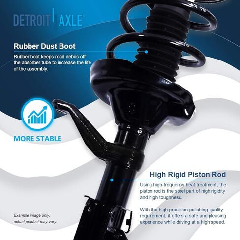 Detroit Axle-Front 12pc Stemention Kit for 2002-2006 Honda CR-V 2003 2004 2005 ، 4 Struts Struts Ready Struts 2 Links 2 Links 2 Lower Ball Points 4 INNER و OUTER TIE RODS in Saudi Arabia