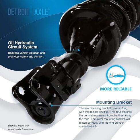 Detroit Axle-Front 12pc Stemention Kit for 2002-2006 Honda CR-V 2003 2004 2005 ، 4 Struts Struts Ready Struts 2 Links 2 Links 2 Lower Ball Points 4 INNER و OUTER TIE RODS in Saudi Arabia