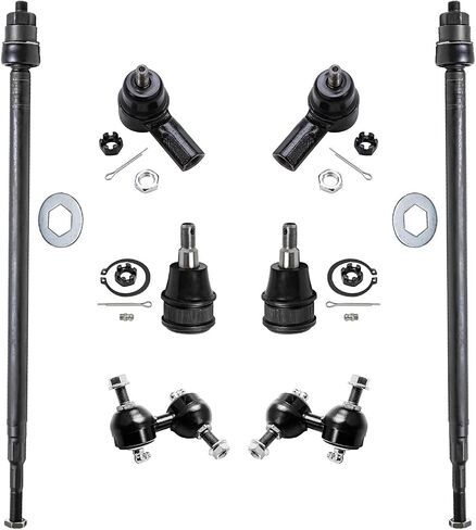 Detroit Axle-Front 12pc Stemention Kit for 2002-2006 Honda CR-V 2003 2004 2005 ، 4 Struts Struts Ready Struts 2 Links 2 Links 2 Lower Ball Points 4 INNER و OUTER TIE RODS in Saudi Arabia