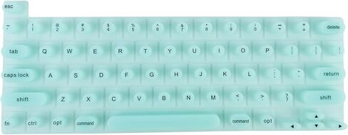 3D Ergonomic Silicone Keyboard Cover for Long Nails - Fashionable, Water-Resistant & Reusable Film, Perfect for Typing, Gaming & Protecting Nail Art on Laptops & MacBooks (White, Circular) in Saudi Arabia