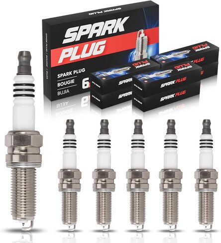ENA Set of 6 Platinum Spark Plug for 95983 Compatible with Mercedes-Benz C230 C300 C350 E350 & Dodge Sprinter 2500 3500 & Smart Fortwo & Mitsubishi Outlander 1.0L 3.0L 3.5L 5.5L 2005-2015 in Saudi Arabia