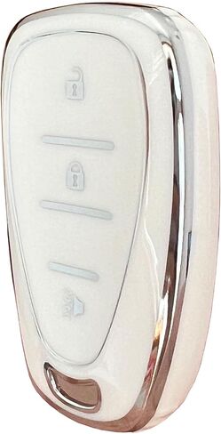 Keyless Entry Systems Key for Chevy Key Fob Cover Shell with Keychain Fit for Chevrolet Equinox 2018-2021 Sonic 2017-2020 Spark 2016-2020 (Gold-Black) in Kuwait