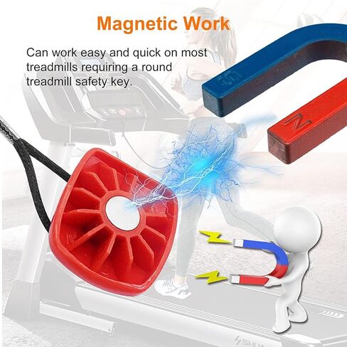 Treadmill Universal Magnet Safety Key for Proform, Image, Weslo, Reebok, Epic, Golds Gym, Freemotion, and Healthrider Treadmills in Kuwait