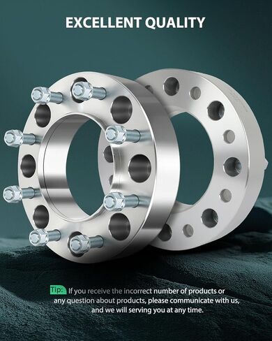 SCITOO 2Pcs 8x200 Wheel Spacers 2 inch Bore 142mm Studs 14x1.5 8 Lug Wheel Spacers Fit for Ram 3500 2019-2023,for Ford for F-350 Super Duty 2005-2023 in Saudi Arabia