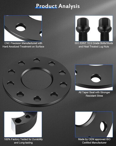 ECCPP 2PCS 5 Lug Wheel Spacers 5x130 7mm 5x130mm to 5x130mm fit for Porsche 911 for Porsche Boxster for Cayenne for Panamera for Porsche Cayman in Saudi Arabia