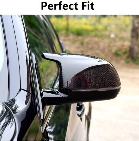 M style m style carbon carbon carbon wing cover cover caps استبدال BMW x5 F15 x6 F16 X3 F25 X4 F26 ، 2PCS M Performance Horn Horn Sport Side Housings in Saudi Arabia