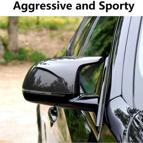 M style m style carbon carbon carbon wing cover cover caps استبدال BMW x5 F15 x6 F16 X3 F25 X4 F26 ، 2PCS M Performance Horn Horn Sport Side Housings in Saudi Arabia