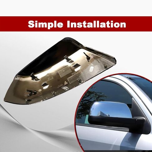 Front Half Mirror Cap Cover For Toyota Tundra Sequoia 2007-2021 Replace 87915-0C040, 87945-0C020, Driver & Passenger Side Mirror Cap Cover.(Chrome) in Kuwait