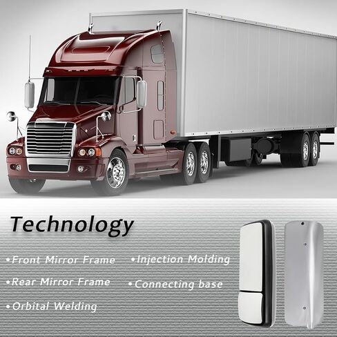 Right Side Mirror Compatible with Freightliner Century columbia Black with Heating Door Mirror Right Side Fit for 1996-2017 Century & 2004-2017 columbia in Saudi Arabia