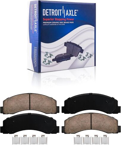 Detroit Axle - Brake Kit for 6 Lug 2010-2011 Ford F-150 Drilled & Slotted Brake Rotors and Ceramic Brakes Pads Front and Rear Replacement in Saudi Arabia