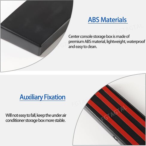 Center Console Storage Box Compatible with Subaru Forester 2013-2018, ABS Console Storage Tray Organizer, Under Air Conditioner Storage Box, Auto Interior Storage Accessories (Style A) in Saudi Arabia